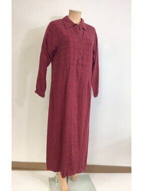 Freeport Studio Linen Maxi Dress Womens Large New $98
